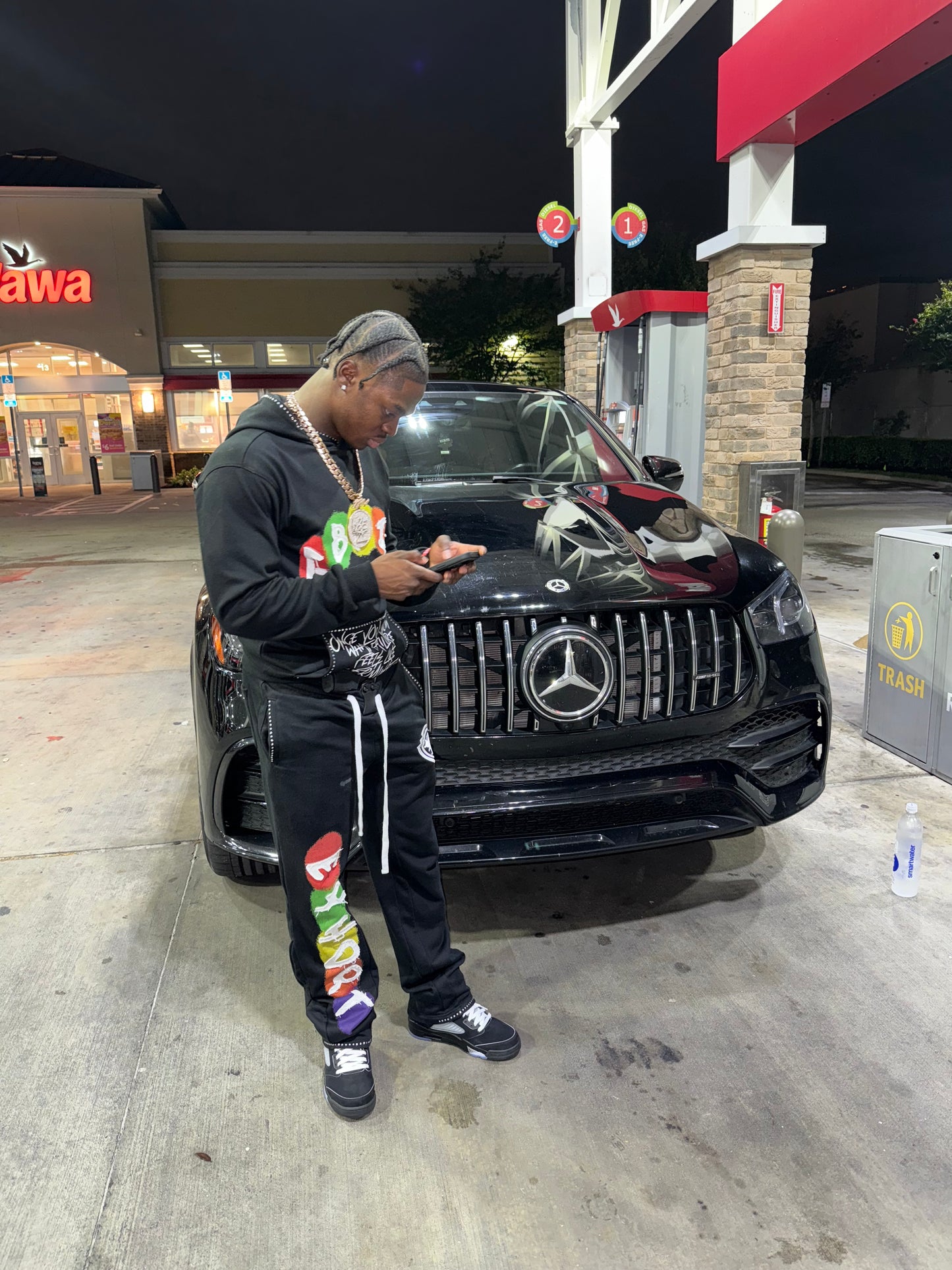 Velour Noir Sweats
