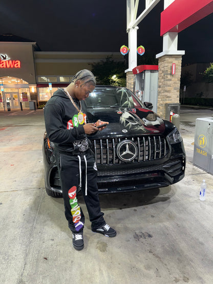 Velour Noir Sweats