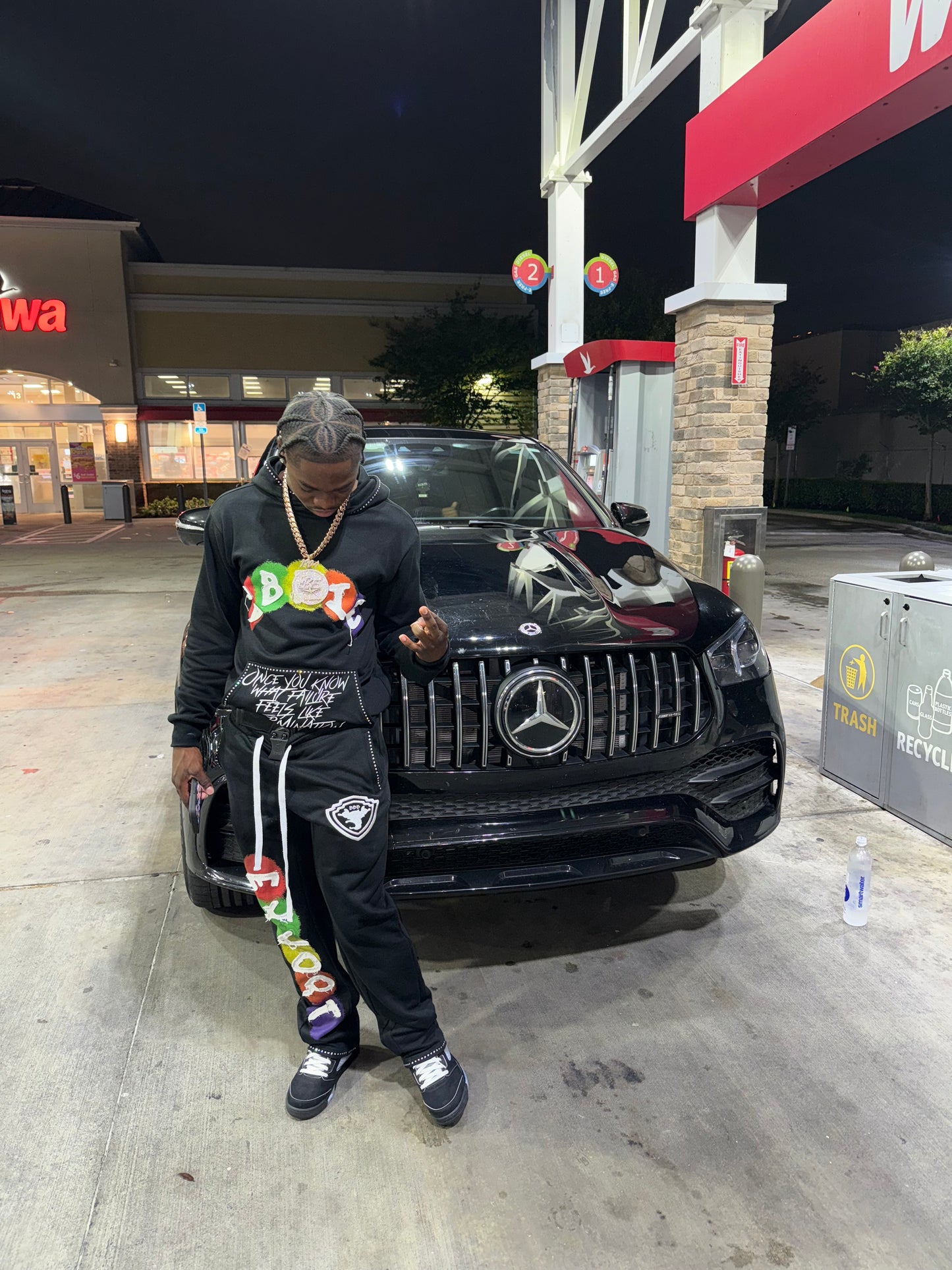 Velour Noir Sweats