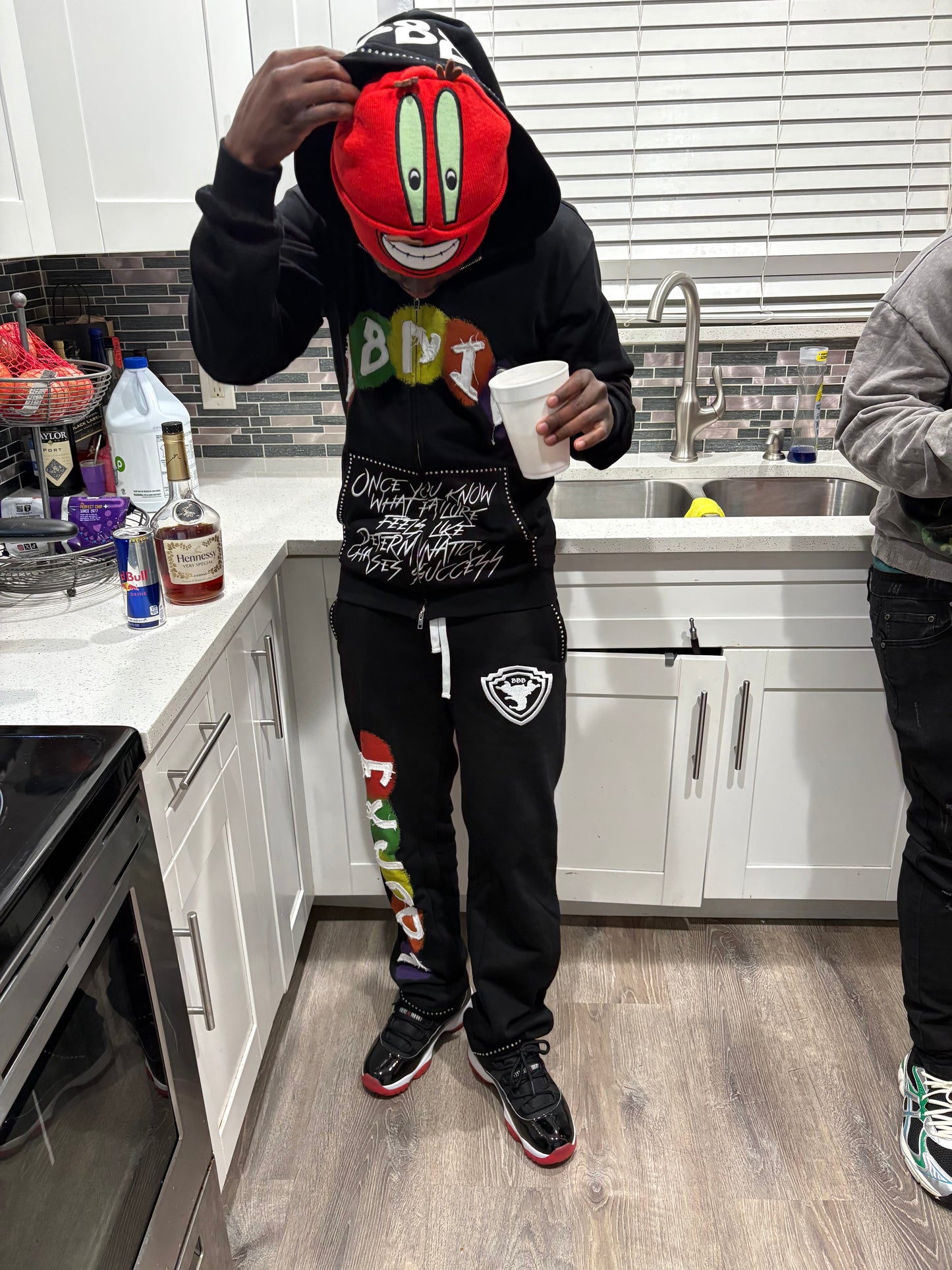 Velour Noir Sweats