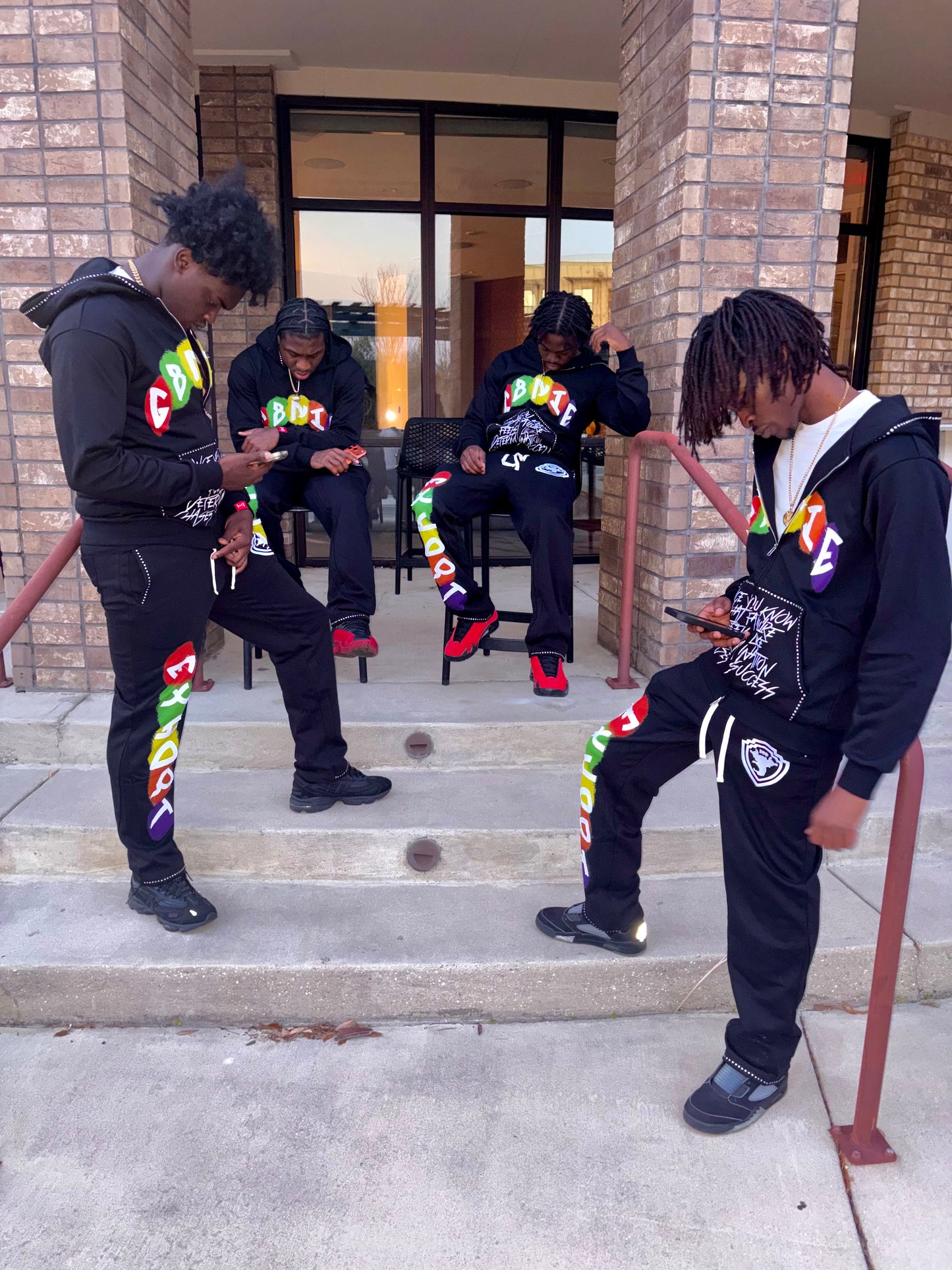 Velour Noir Sweats