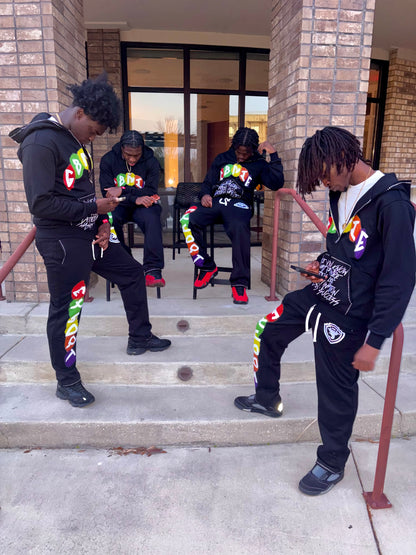Velour Noir Sweats