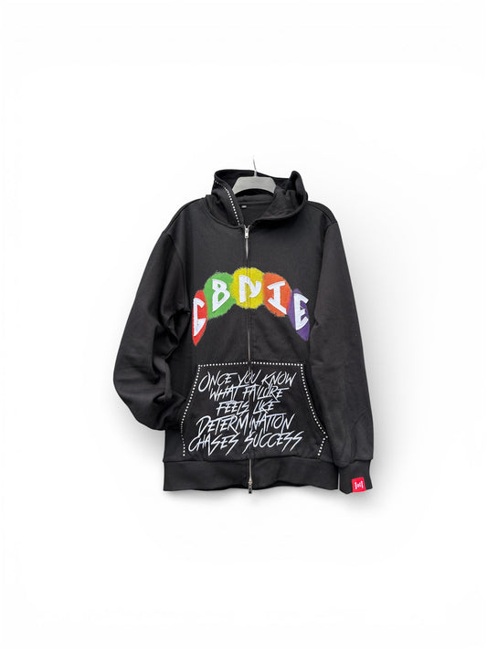Velour Noir Hoodie (2XL)